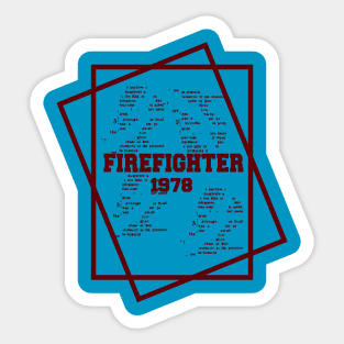 T-SHIRT FIREFIGHTER Sticker